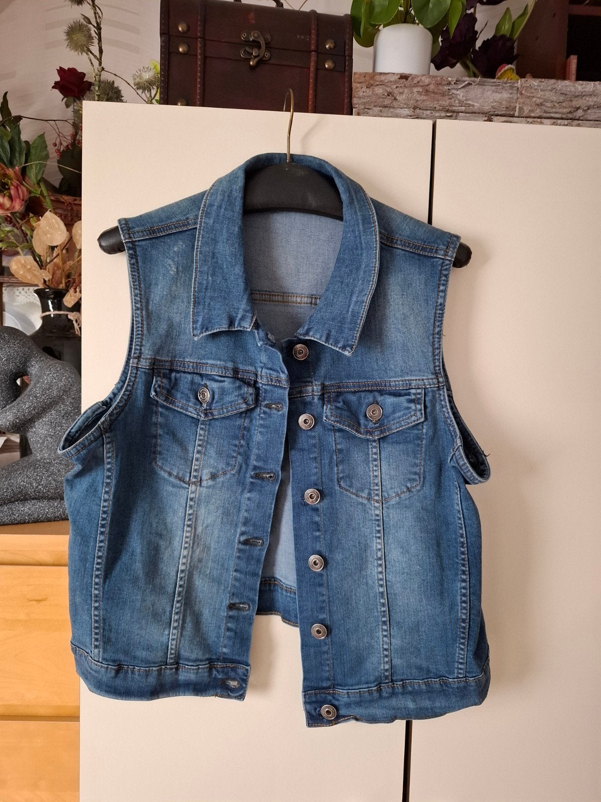 spijker gilet, Kleding | Dames, Ophalen, Zo goed als nieuw, Maat 42/44 (L), Blauw