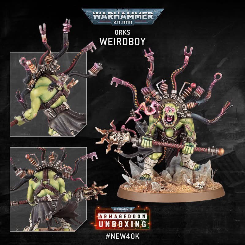Warhammer 40k ork weirdboy, Hobby en Vrije tijd, Ophalen of Verzenden, Zo goed als nieuw, Warhammer
