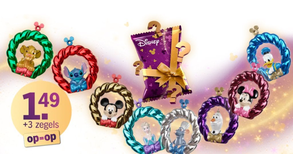 Disney Kerst Kransjes, Verzenden, Mickey Mouse, Zo goed als nieuw, Beeldje of Figuurtje