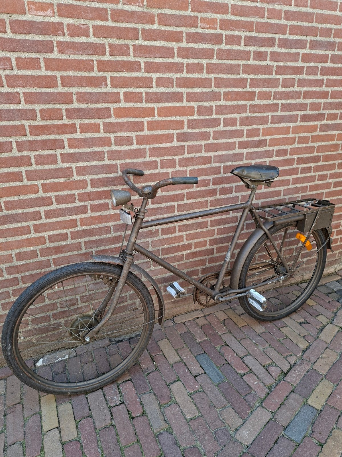 Zweedse legerfiets Monark uit 1940 - Vintage staat, Fietsen en Brommers, Gebruikt, 57 tot 61 cm, Trommelrem, Ophalen