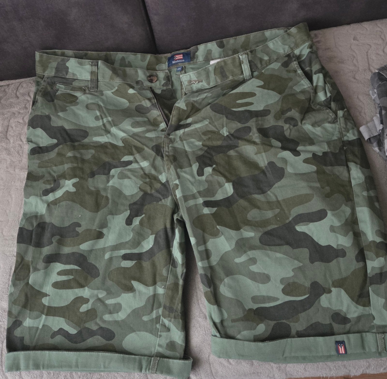 Camouflage heren korte broeken xxl, Ophalen, Zo goed als nieuw, Overige maten, Groen