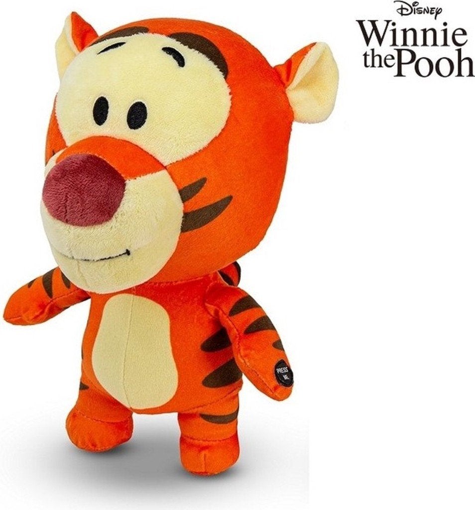 Disney Knuffel Winnie the Pooh Tijgertje met geluid, Info@fantasy-kingdom.nl, Oranje, Disney, Disney