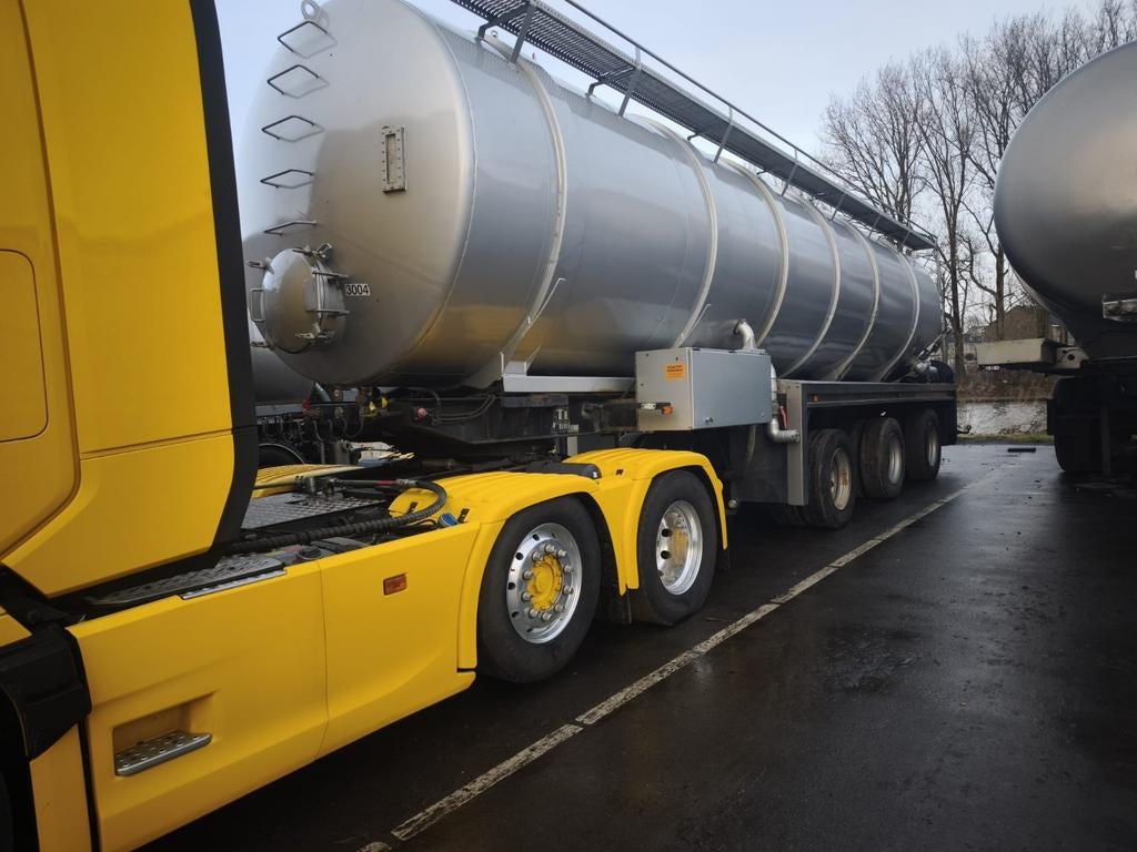 Mesttrailer / Tankoplegger agr/gps 36m3, Zakelijke goederen, Machines en Bouw | Transport, Ophalen of Verzenden