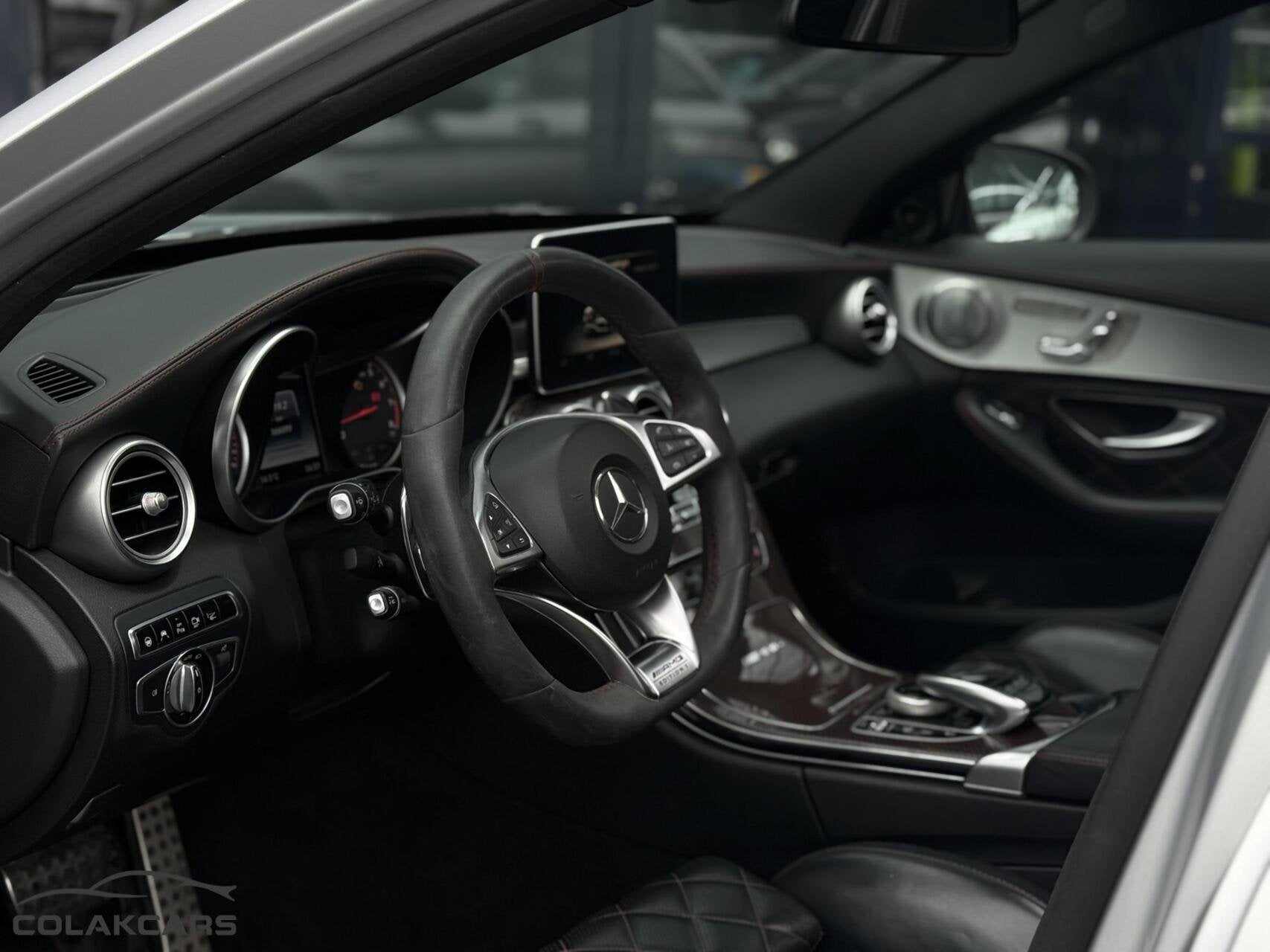 Mercedes C-klasse Estate AMG 63 S Edition 1|PANO|KERAMI|HUD, Auto's, Automaat, Achterwielaandrijving, Gebruikt, Leder
