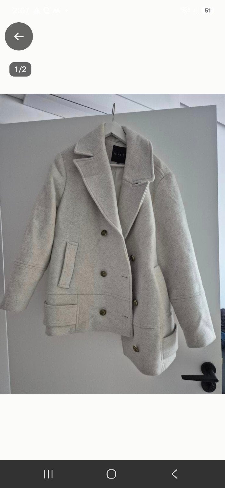 Nikkie Autumn Jas Maat S Oversized Zo Goed Als Nieuw, Ophalen, Beige, Zo goed als nieuw, Nikkie