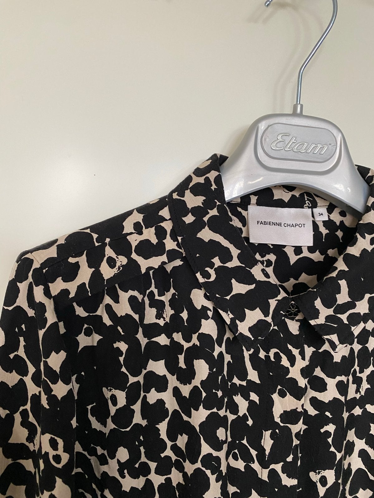 162. Fabienne Chapot Sunrise Blouse - Zwart/Beige maat 34, -, Zwart, -, Ophalen of Verzenden
