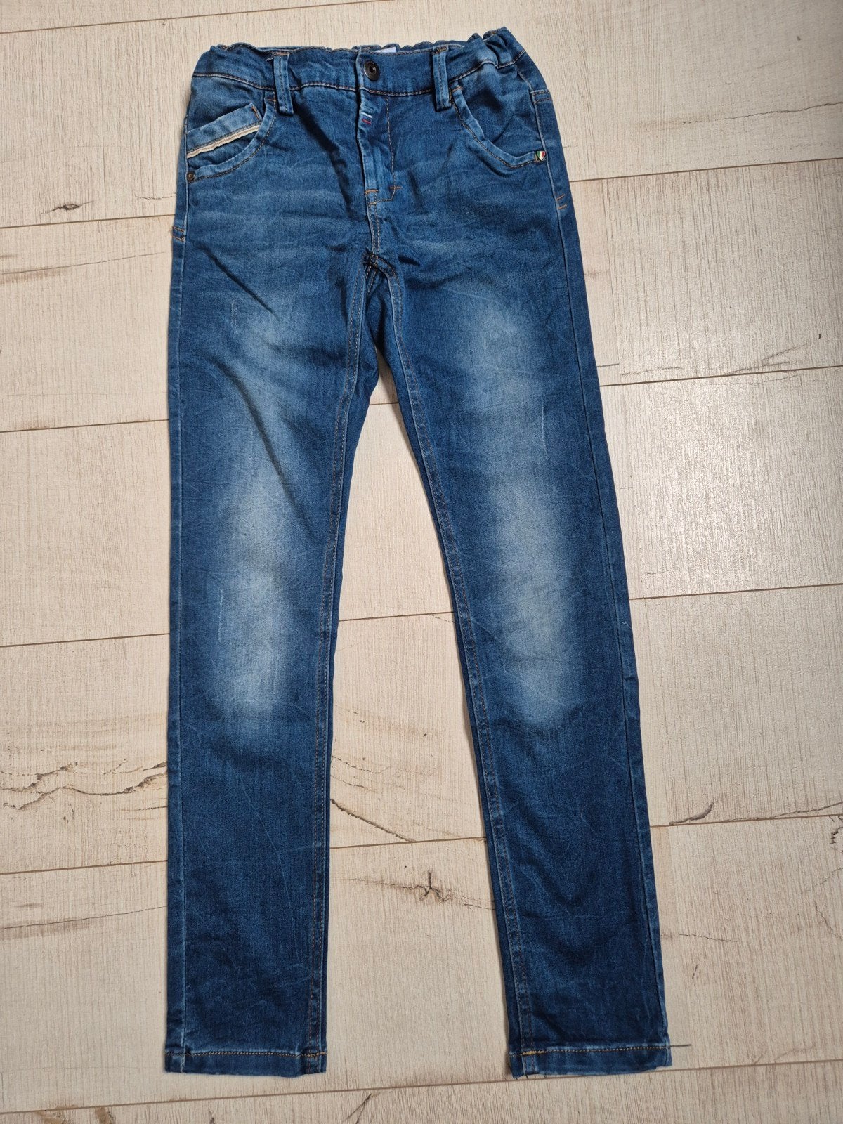 Blauwe zomer Jeans mt 152 (Name It), Kinderen en Baby's, Kinderkleding | Maat 140, Zo goed als nieuw, Ophalen, Broek, Jongen