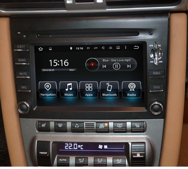 Apple carplay Radio Navigatie porsche 911 2008 android 15