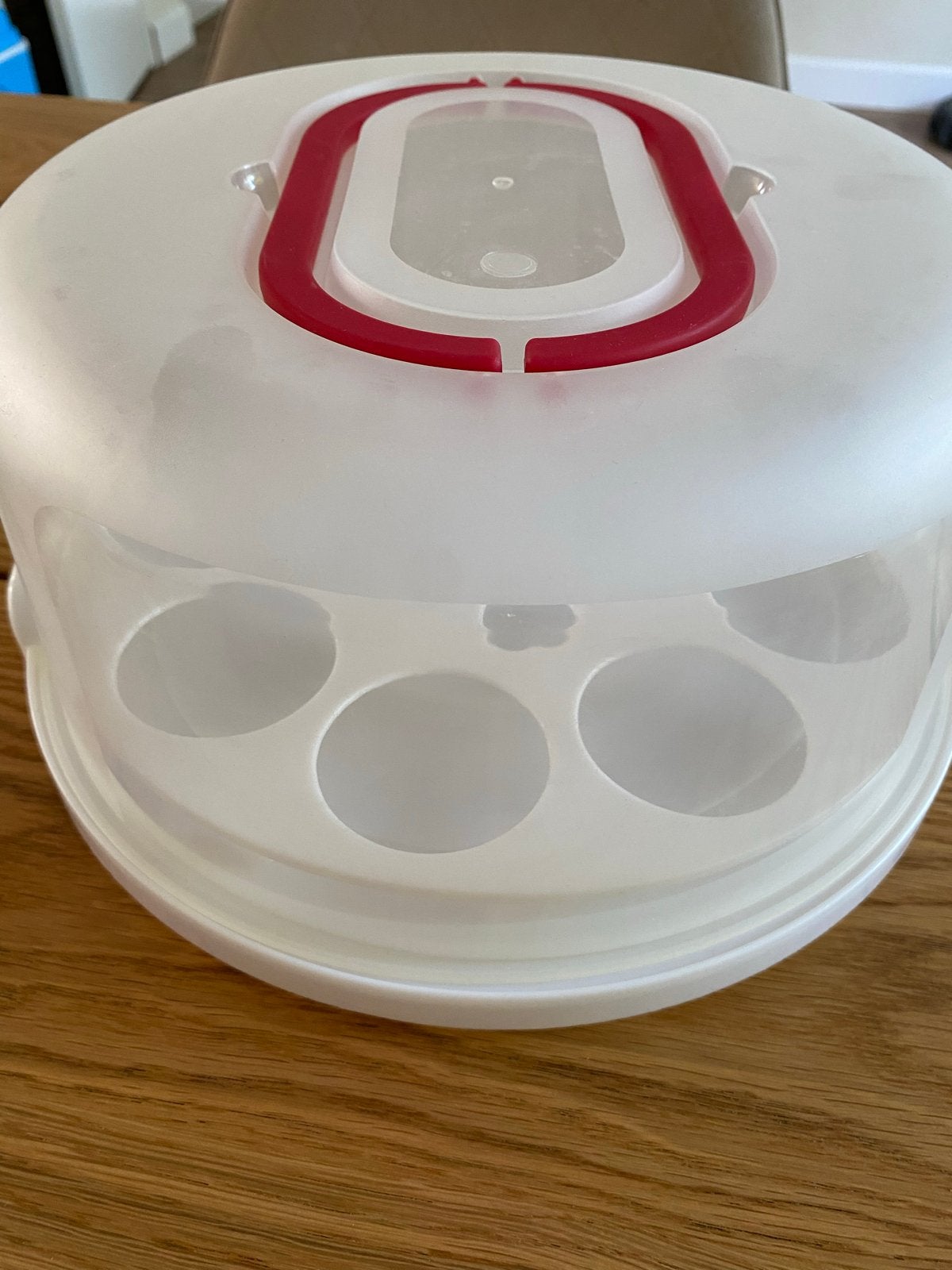 Patisse Taart en Cupcake Doos 30cm - 2-in-1 Bewaarbox, Ophalen, Zo goed als nieuw, Taarten of Cupcakes, Serveervorm