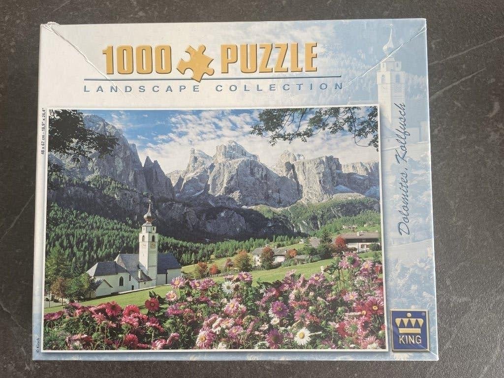 Legpuzzel van King 1000 stukjes compleet, Ophalen of Verzenden, 500 t/m 1500 stukjes, Gebruikt, Legpuzzel