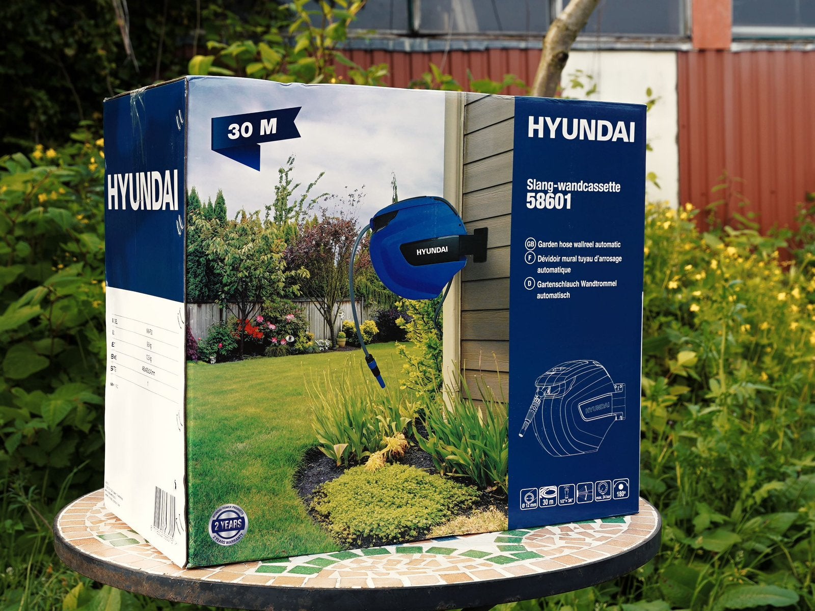 Gloednieuwe HYUNDAI Slang Wandcassette (30m), Ophalen of Verzenden, Zo goed als nieuw, Tuinslang