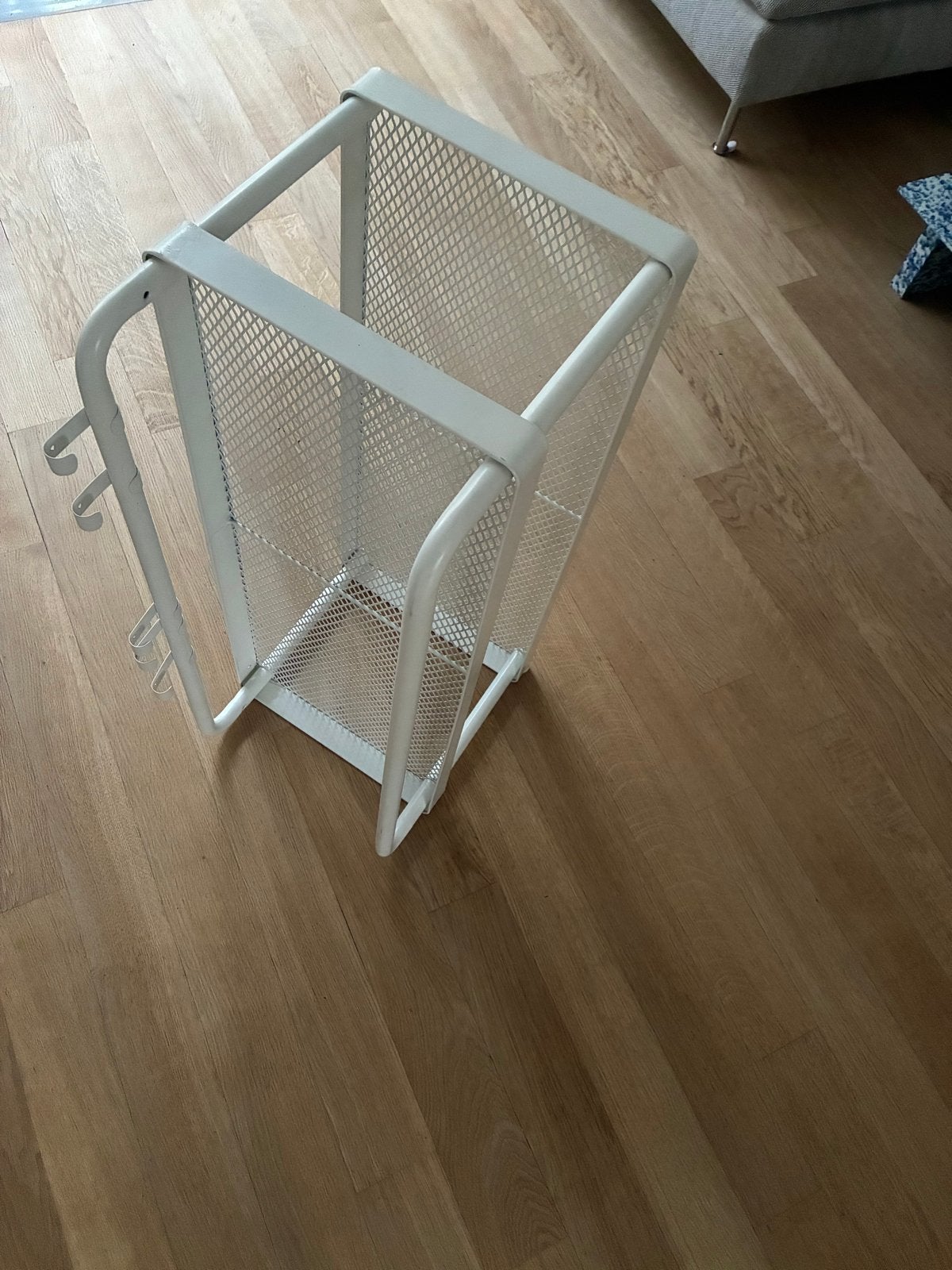IKEA  MACKAPÄR  wandrek/ kapstok met haken, wit, Ophalen, Gebruikt, Wit, Metaal