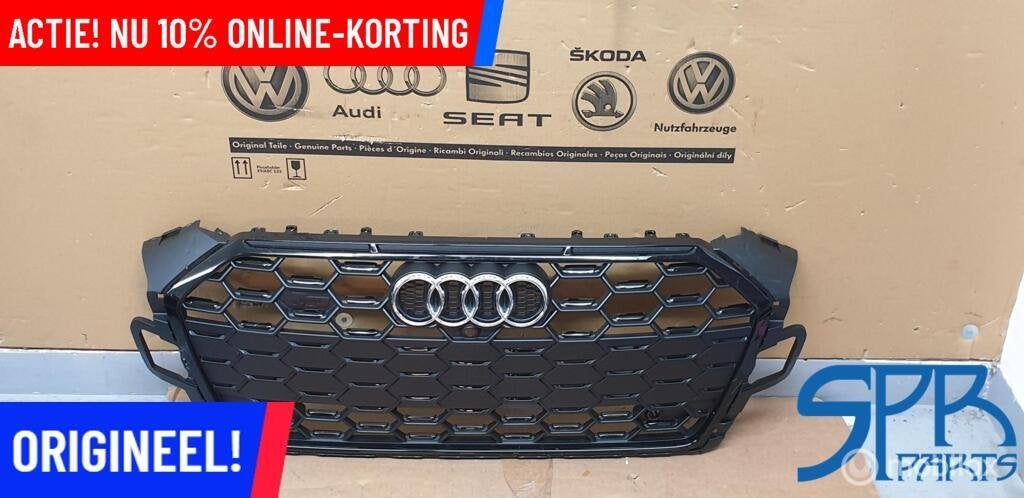 S5 8W6 FACELIFT GRILL Grille 8W6853651BN ZWART HOOGGLANS 20>, Nieuw, Ophalen of Verzenden