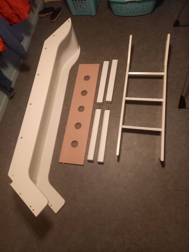 Flexabed glijbaan en toebehoren, Ophalen, 85 tot 100 cm, Gebruikt, Hoogslaper of Stapelbed