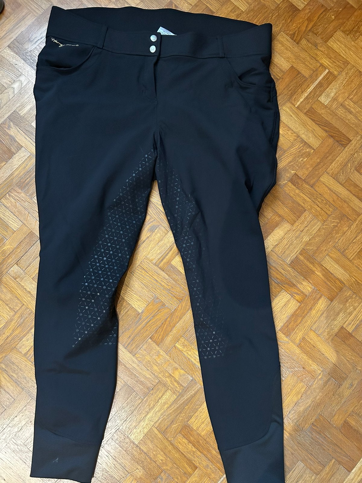 Fleece gevoerde winter rijbroek zwart maat 46, Dieren en Toebehoren, Paardrijkleding, Ophalen of Verzenden, Zo goed als nieuw