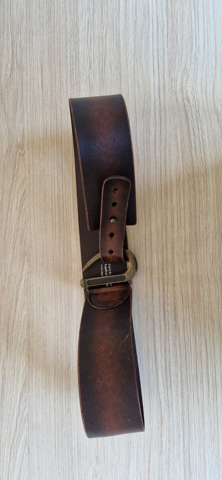 Esprit brede leren tailleriem - Maat S, Kleding | Dames, Ophalen, 80 tot 90 cm, Echt leder, Tailleriem