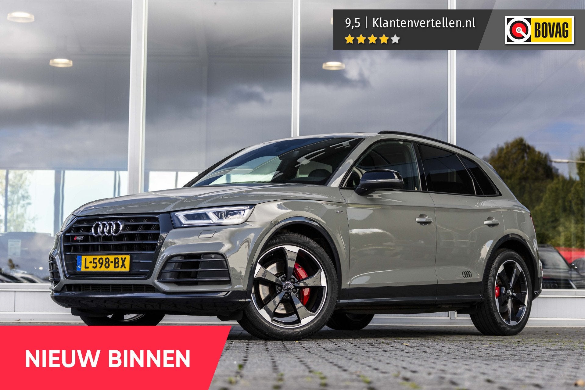 Audi Q5 3.0 TFSI SQ5 quattro Pro Line Plus | B&O | Pano | Ma, Auto's, 12 maanden, Gebruikt, 2995 cc, Leder en Stof