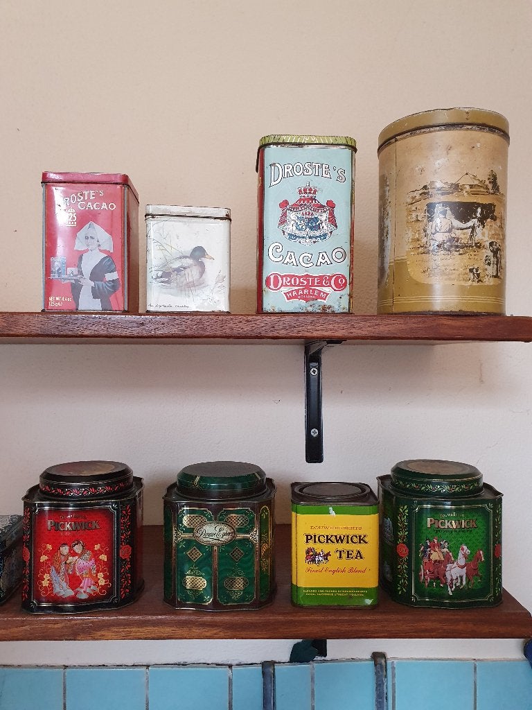 Vintage blikken, Verzamelen, Blikken, Ophalen of Verzenden, Gebruikt, Overige