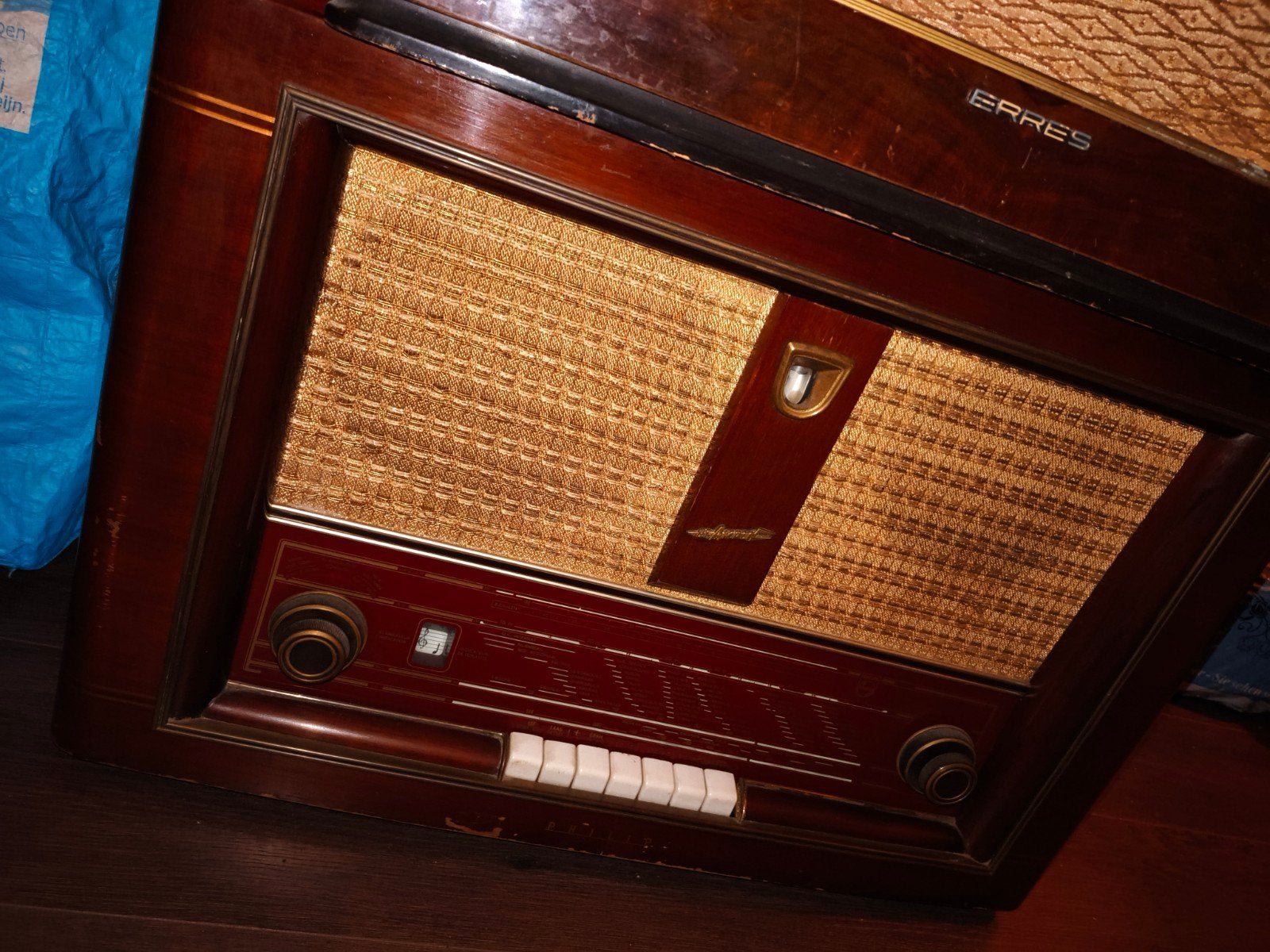 Vintage Erres Radio - Klassieke Buizenradio, Ophalen, Gebruikt, Radio