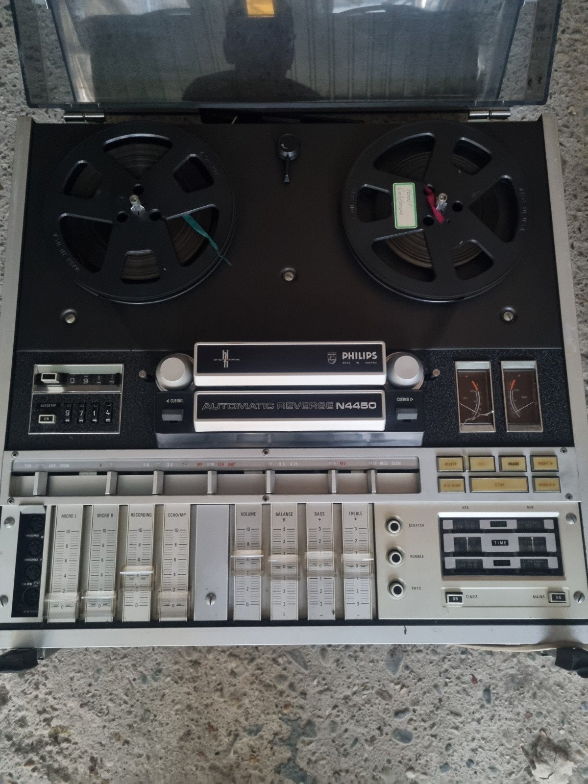Philips N4450 Bandrecorder - Vintage Audio, Audio, Tv en Foto, Bandrecorders, Ophalen, Bandrecorder, Met banden
