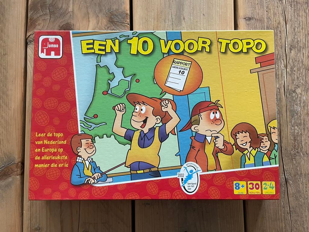 Een 10 voor topo bordspel, Ophalen, Zo goed als nieuw