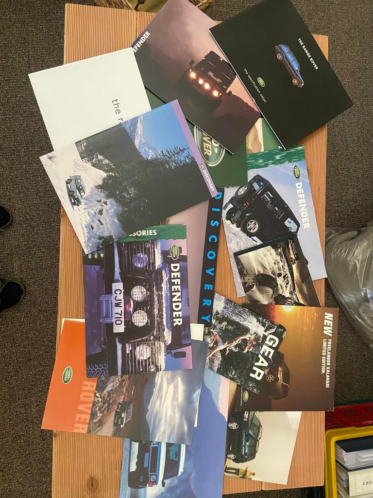 Originele Land Rover folders uit de tijd in één koop, Ophalen of Verzenden