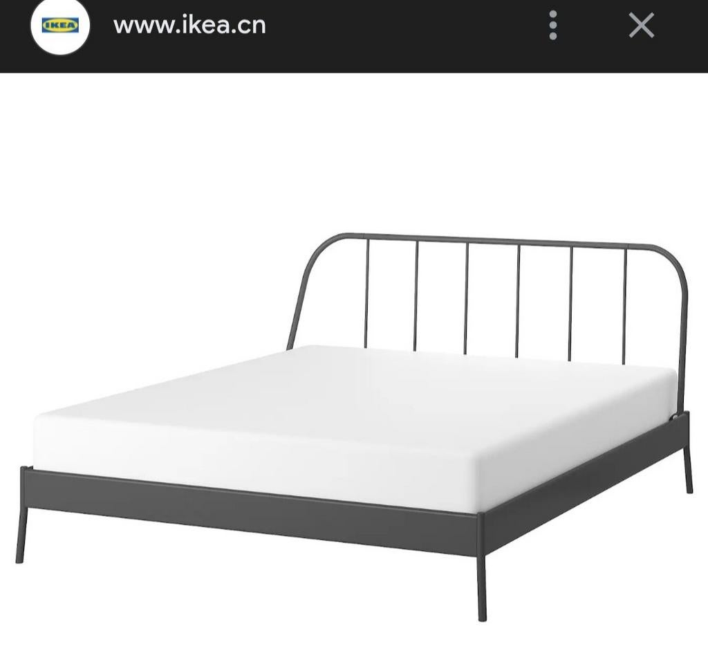Ikea bed 1.40 breed, Huis en Inrichting, Slaapkamer | Bedden, Ophalen, Tweepersoons, 140 cm, Metaal