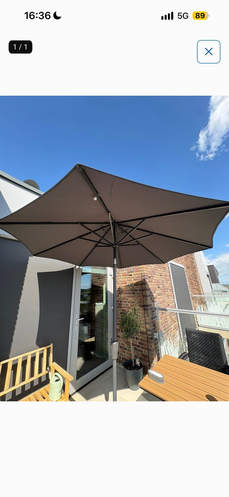 Parasol 80+UV D 250 cm