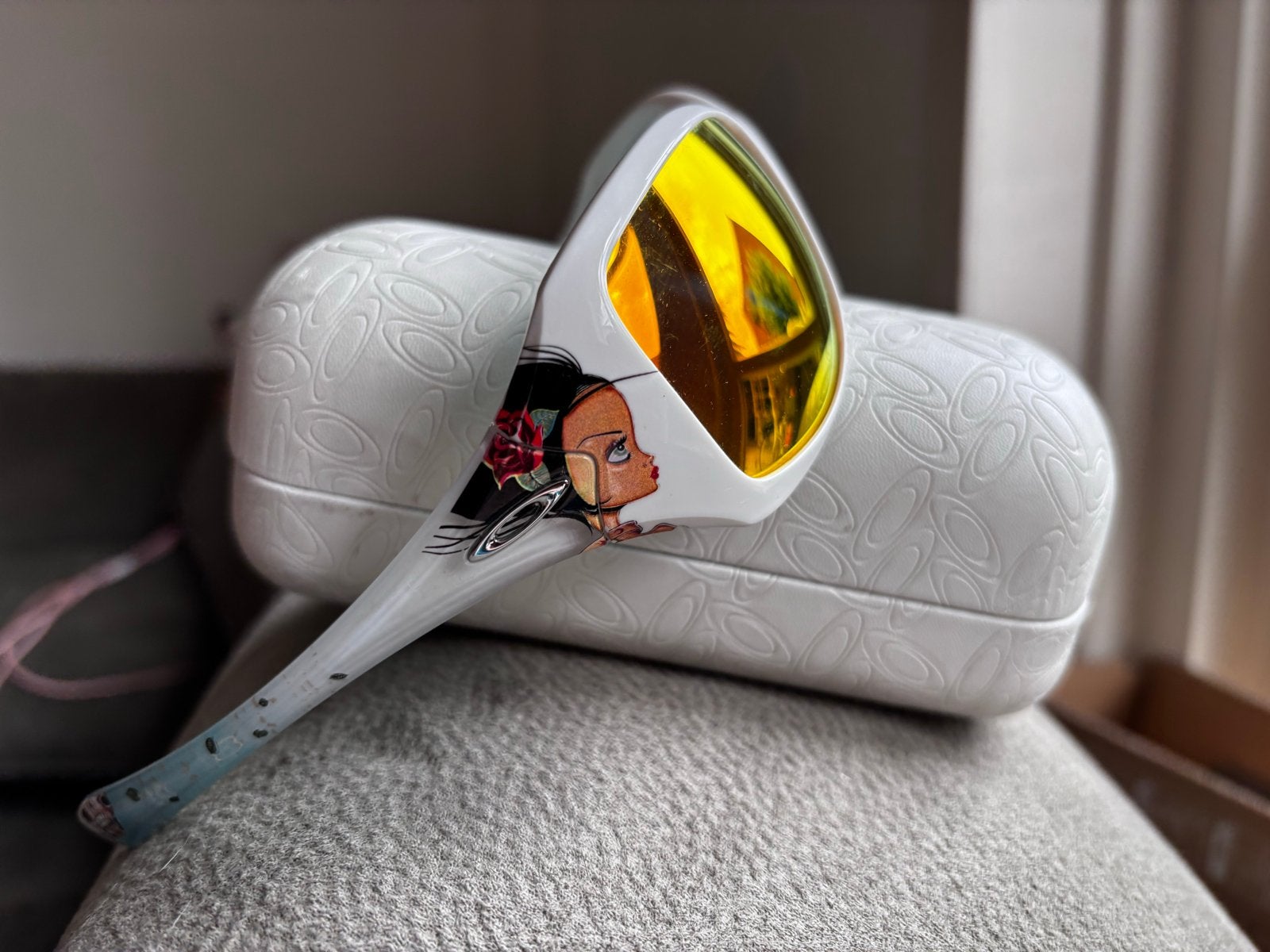 Oakley Ravishing Caia Koopman Zonnebril, Gebruikt, Zonnebril, Wit, Ophalen of Verzenden