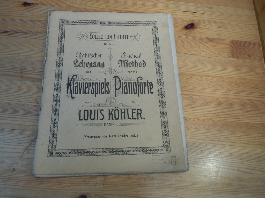 Louis Kohler, Muziek en Instrumenten, Bladmuziek, Gebruikt, Klassiek, Ophalen of Verzenden, Artiest of Componist
