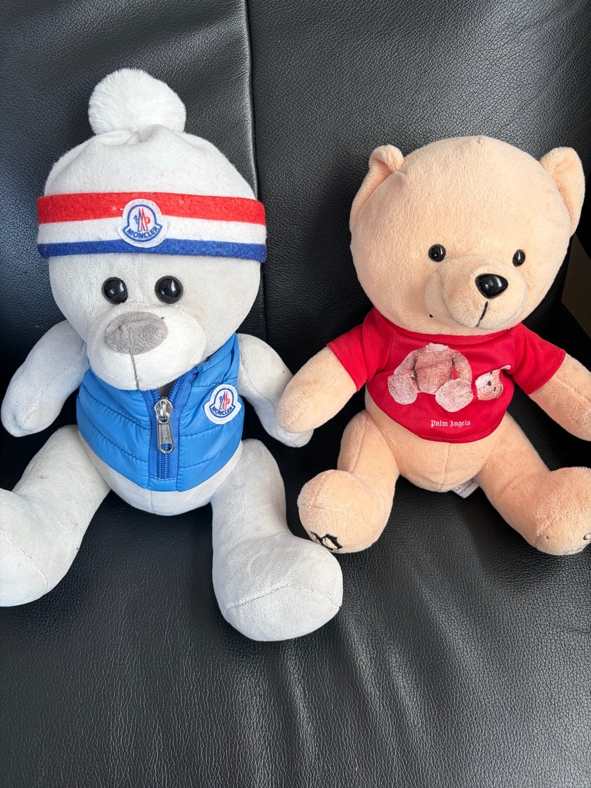 Moncler en Palm Angels teddyberen - Zo goed als nieuw, Overige merken, Overige karakters, Beer, Ophalen of Verzenden