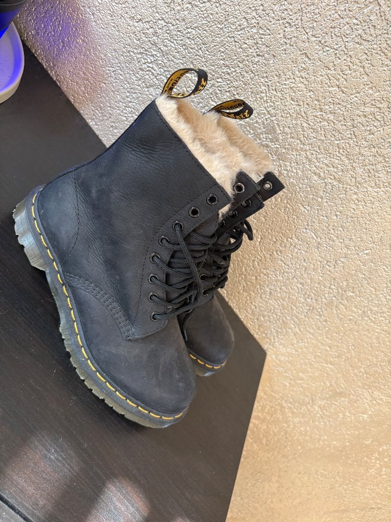 Dr Martens bontgevoerd maat 40 nieuw, Zwart, Lage of Enkellaarzen, Nieuw, Ophalen of Verzenden