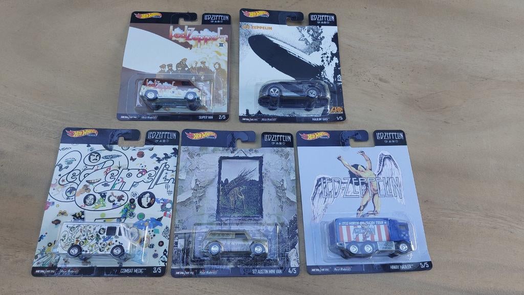 Hot Wheels Led Zeppelin set, Hobby en Vrije tijd, Ophalen of Verzenden, Nieuw, Auto