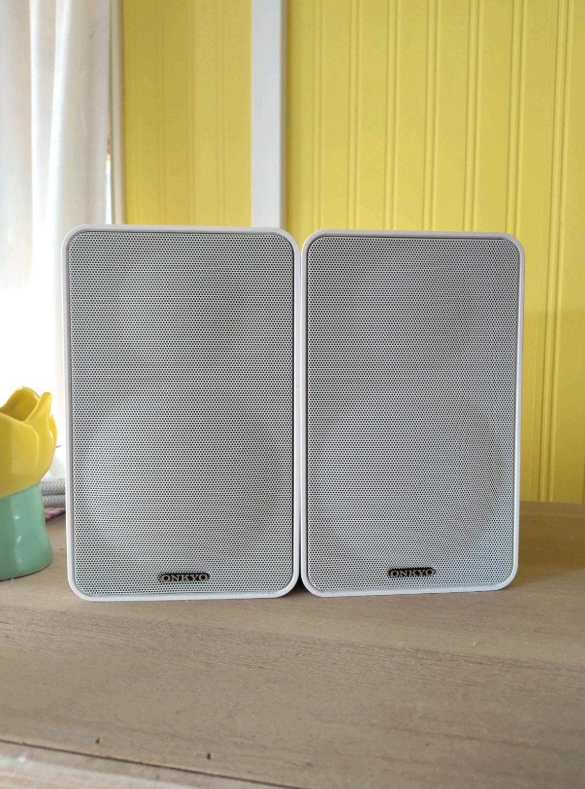Onkyo D-T25 Boekenplank Luidsprekers - Wit (Set van 2), Ophalen, Gebruikt, Minder dan 60 watt, Onkyo