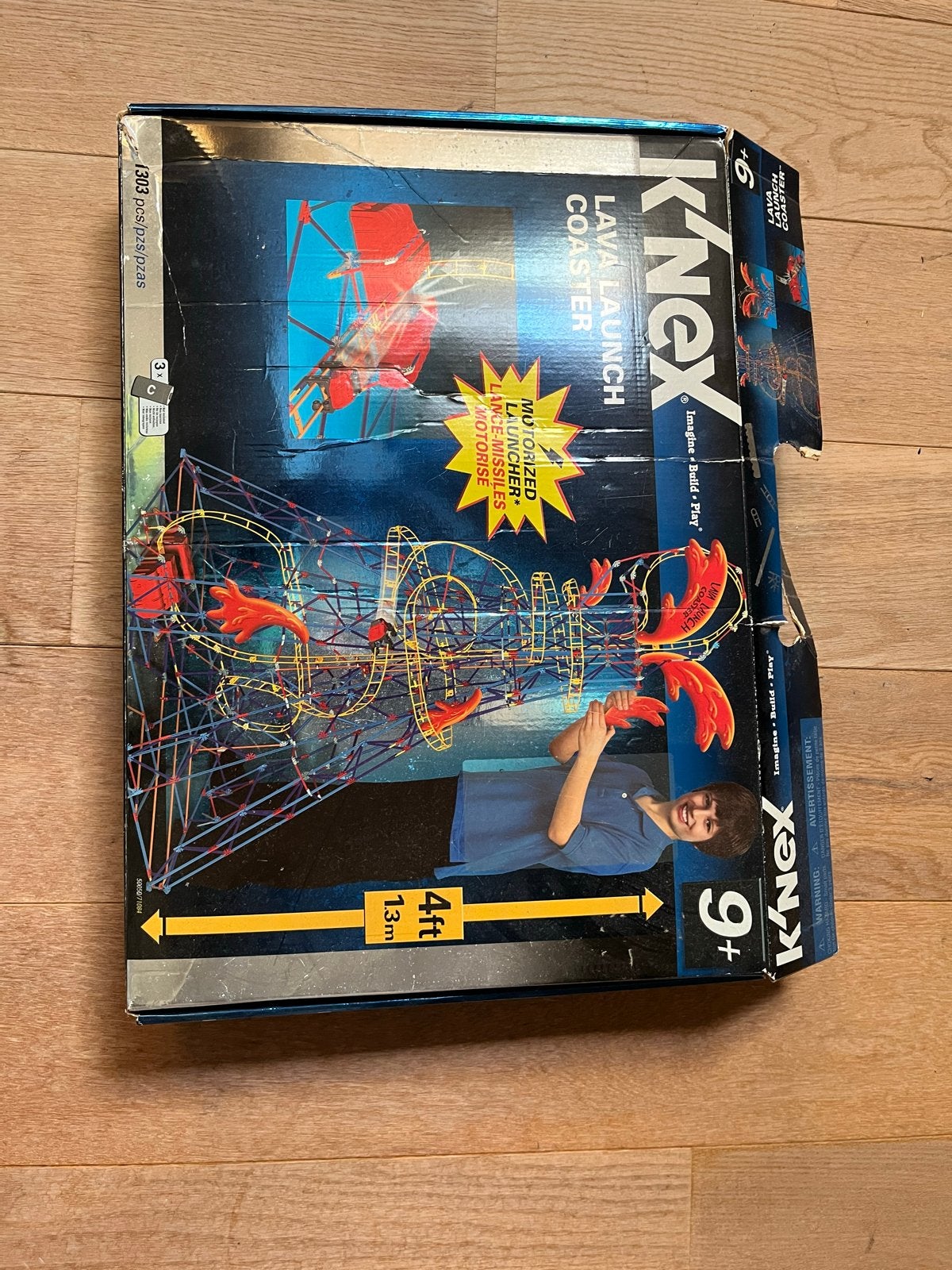 Knex Lava Launch Coaster achtbaan - Bouw je eigen avontuur!, Ophalen of Verzenden, Gebruikt, Jongen of Meisje