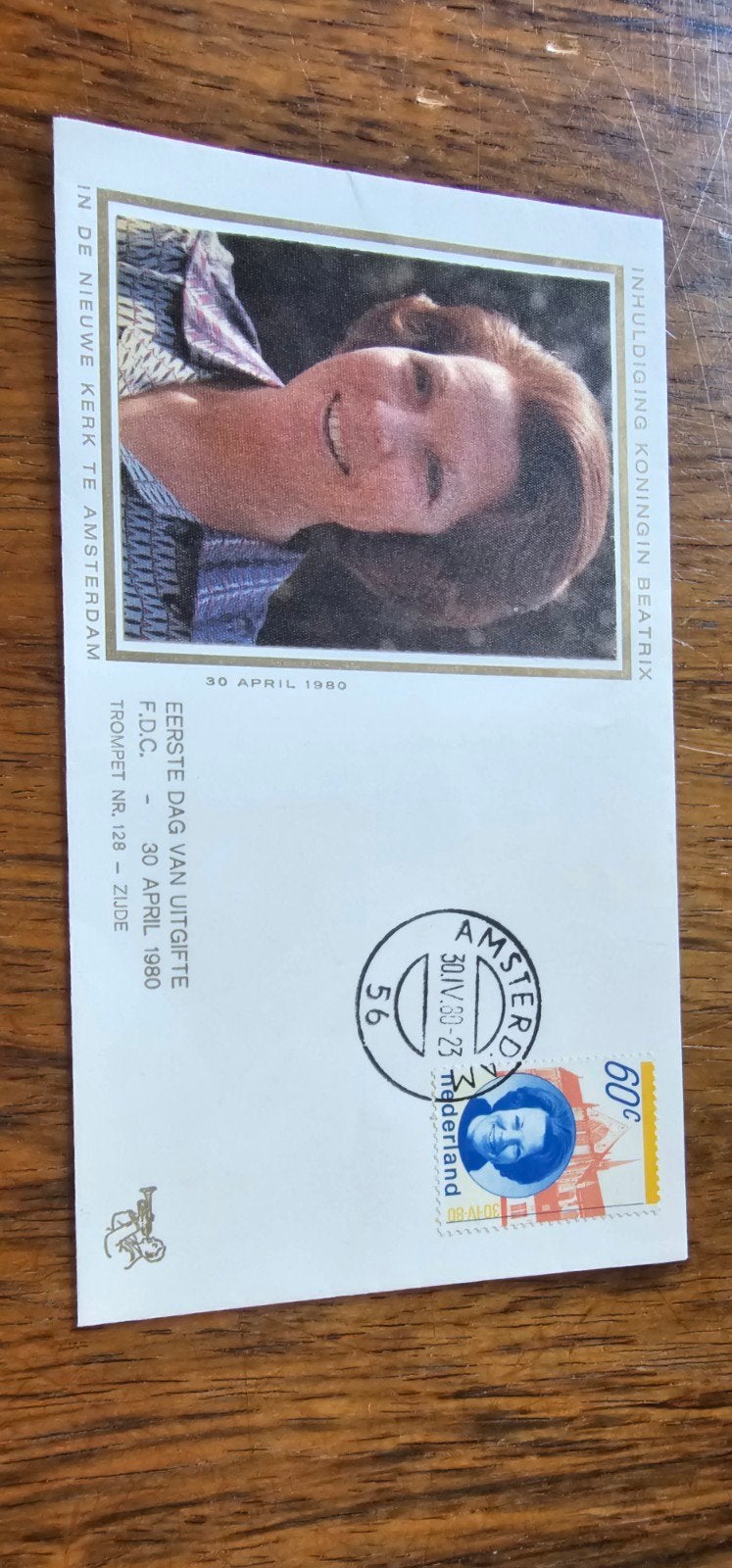 FDC Inhuldiging Koningin Beatrix 30 april 1980, Verzenden, Nederland