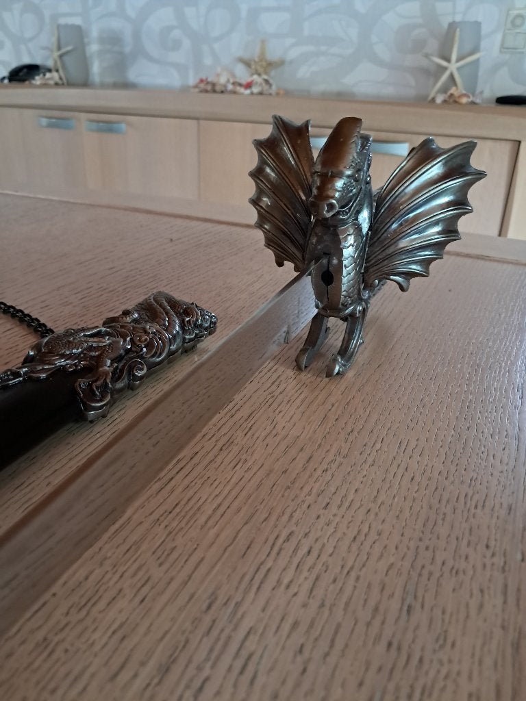 Fantasyzwaard drakenmotief, Verzenden, Zo goed als nieuw