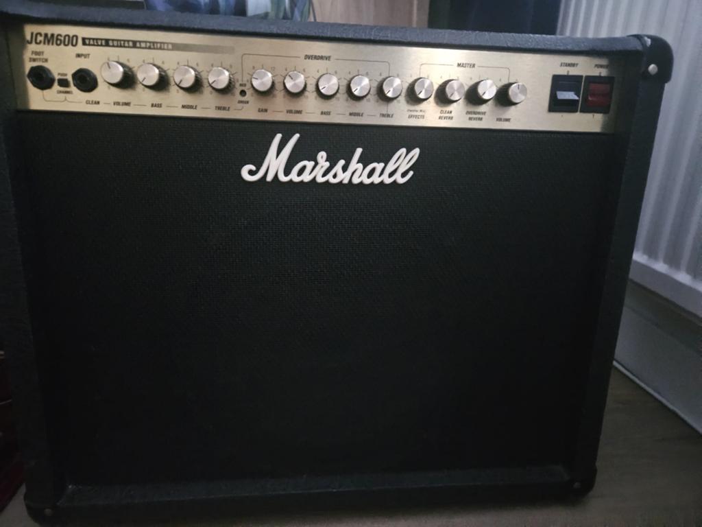 Marshall JCM600 electrisch gitaar versterker, Ophalen, Gebruikt, 50 tot 100 watt
