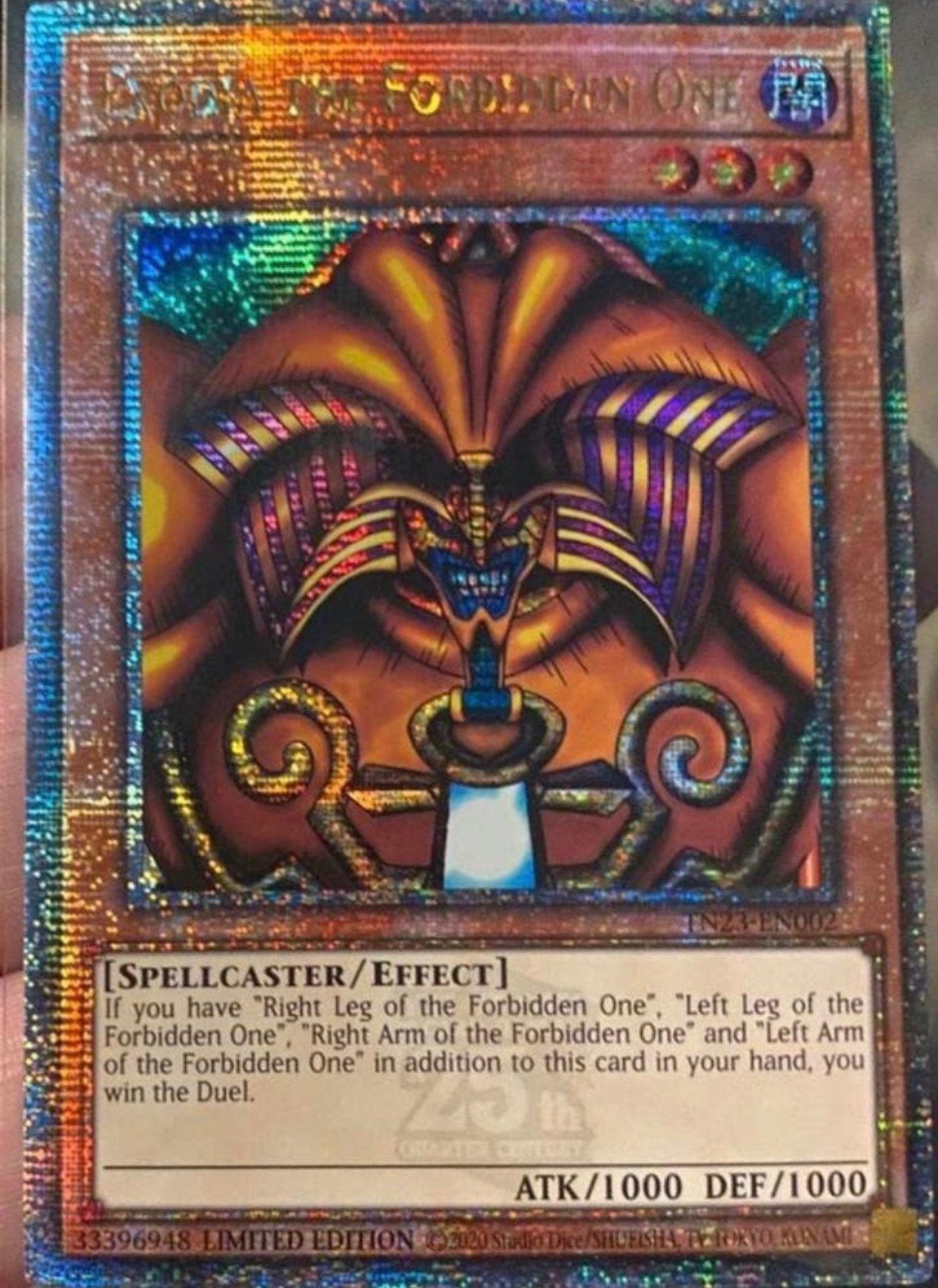 Yu-Gi-Oh! Complete Exodia Set Quartercentury 1st Ed M/NM !, Hobby en Vrije tijd, Verzamelkaartspellen | Yu-gi-Oh!, Ophalen of Verzenden