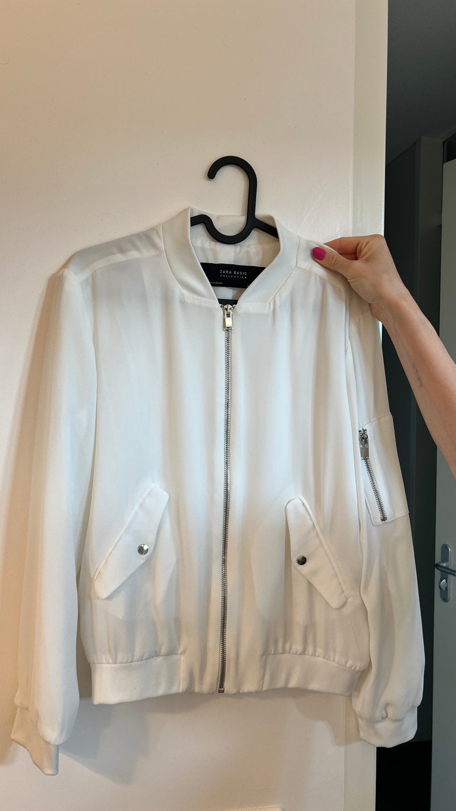 Zara Dames Bomberjack XS - Zo goed als nieuw, Ophalen, Zo goed als nieuw, Maat 34 (XS) of kleiner, Wit
