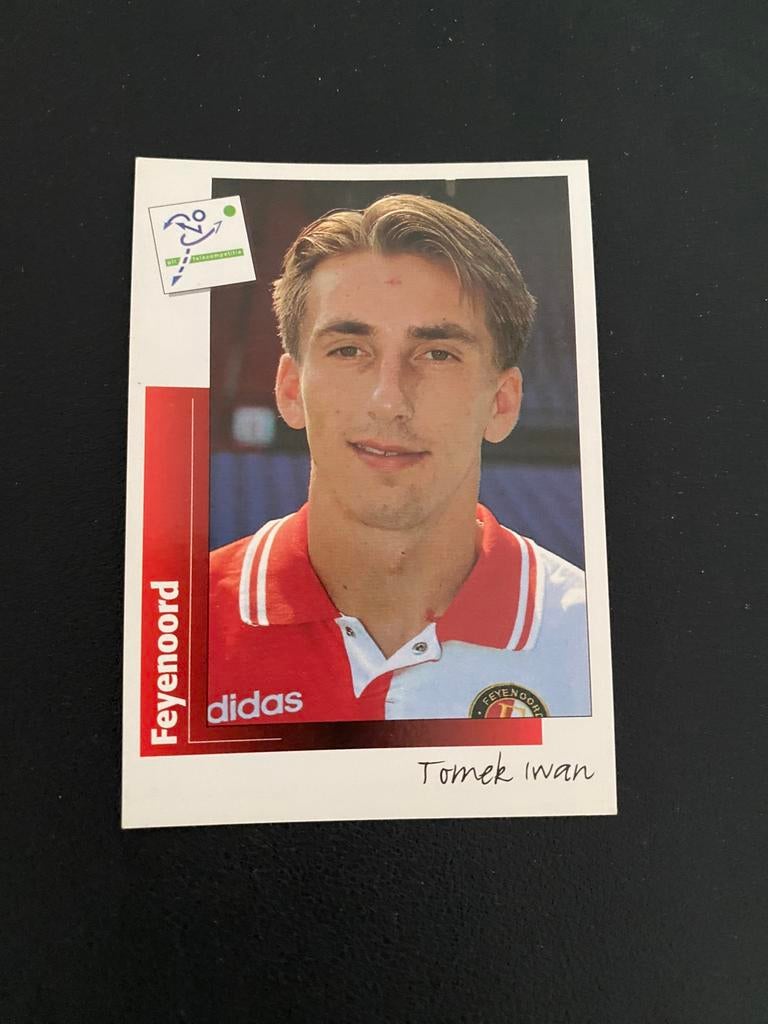 Tomek Iwan - Feyenoord Rotterdam - Panini Voetbal 96, Ophalen of Verzenden, Zo goed als nieuw, Feyenoord, Poster, Plaatje of Sticker