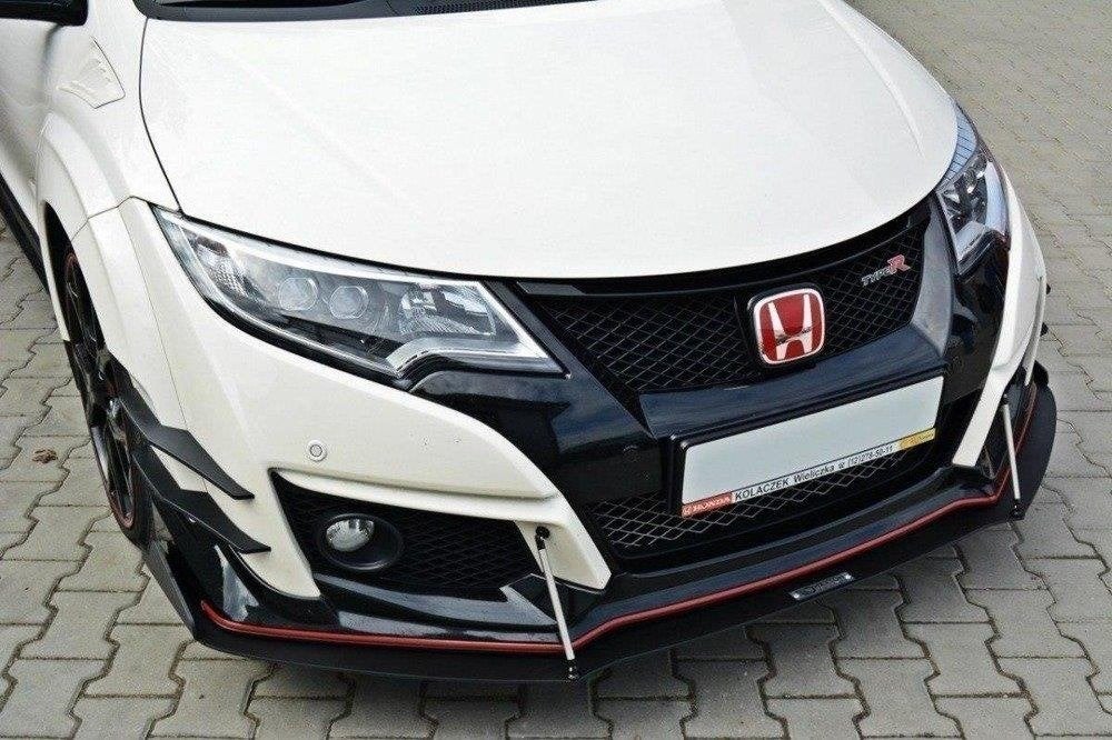 Maxton Spoiler Lip Splitter Voor Honda Civic Type R Mk9, Verzenden, Automotive Parts, A.parts@hotmail.nl, Trasmolenlaan 12 3447 GZ Woerden