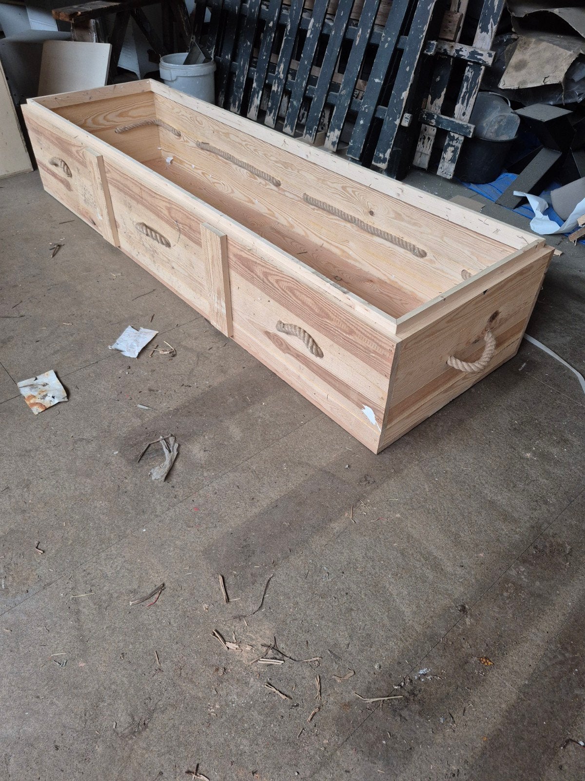 nieuwe kist met touw, Ophalen of Verzenden