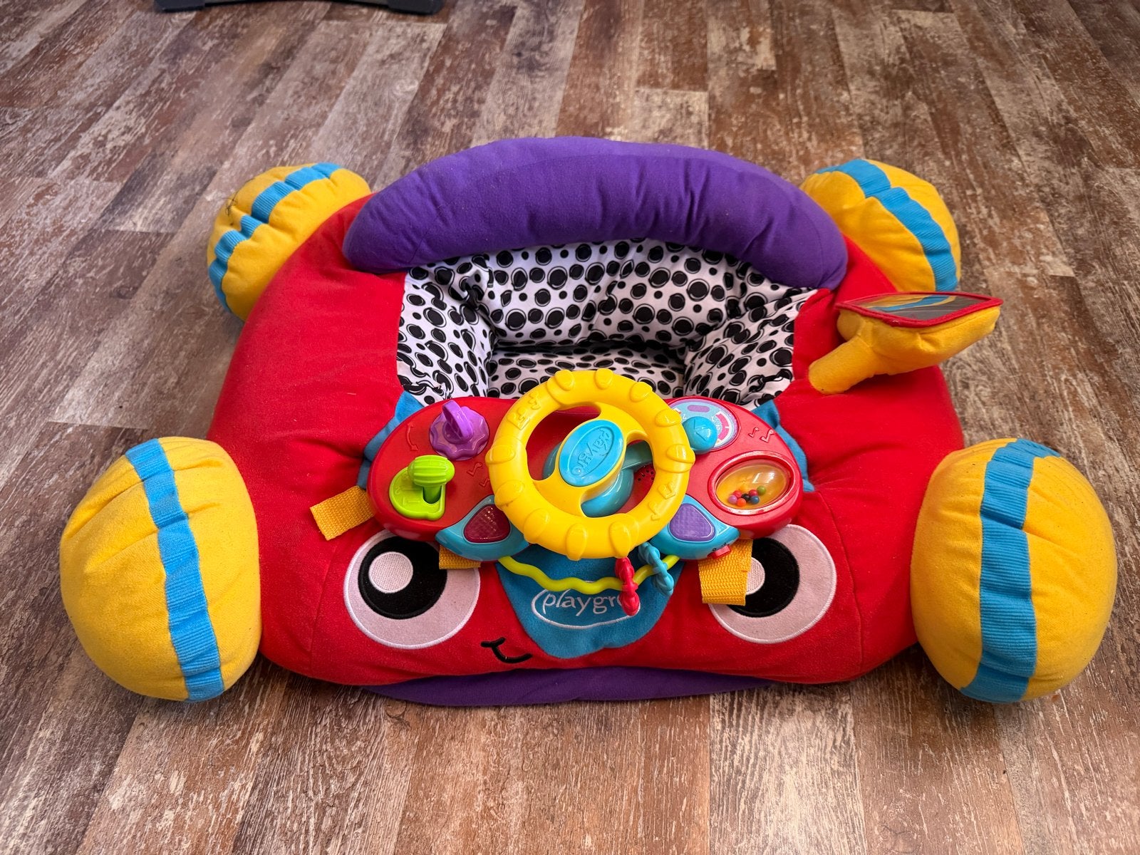 Playgro Baby Speelkleed Auto met Geluid en Spiegeltje, Ophalen, Gebruikt, Speelkleed, Met geluid