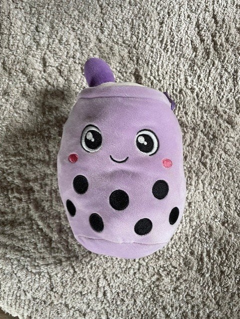 Bubble tea knuffel, nieuw, Paars, Overige typen, Nieuw, Ophalen of Verzenden
