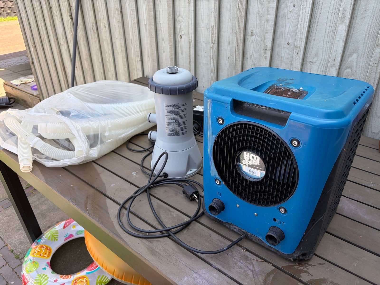 Hot Splash HS35 Zwembad Warmtepomp (3,35 kW) met filterpomp, Tuin en Terras, Zwembad-toebehoren, Ophalen, Gebruikt, Verwarming