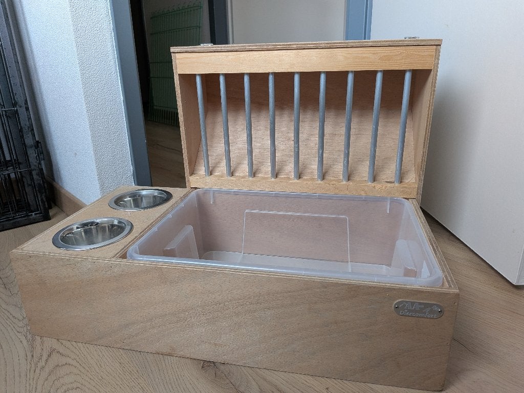 Konijnen hooibak, Ophalen, Zo goed als nieuw, Voerbakje