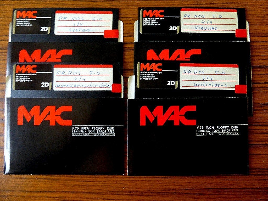DR-DOS 5.0 - complete set floppydisks, Computers en Software, Vintage Computers, Ophalen of Verzenden, Digital Research