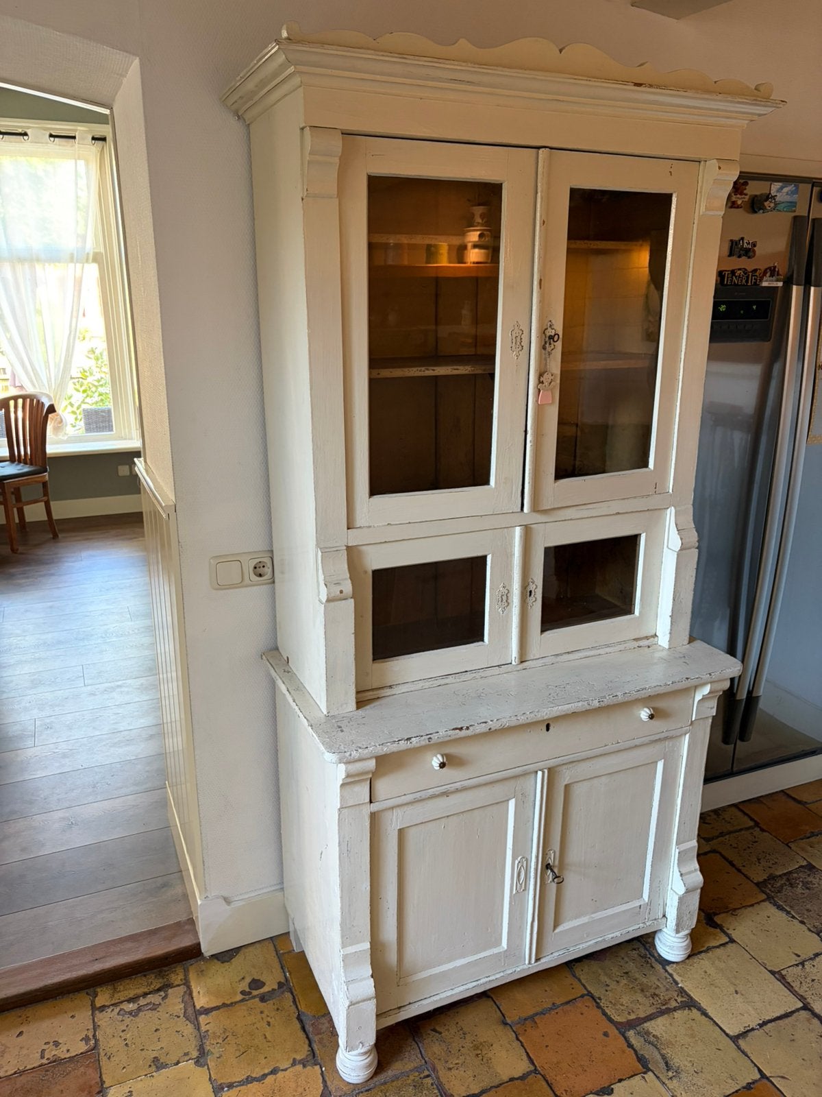 Landelijke buffet kast, Ophalen, Gebruikt, 200 cm of meer, 50 tot 100 cm