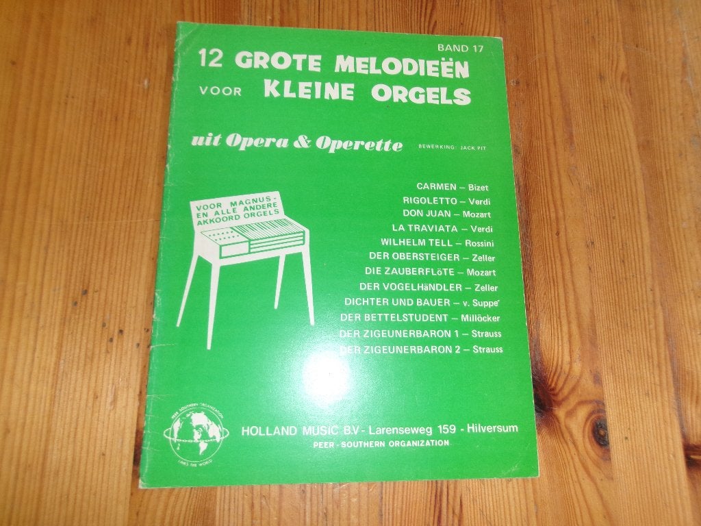 12 Grote melodieen voor kleine orgels - Band 17, Orgel, Klassiek, Ophalen of Verzenden, Zo goed als nieuw